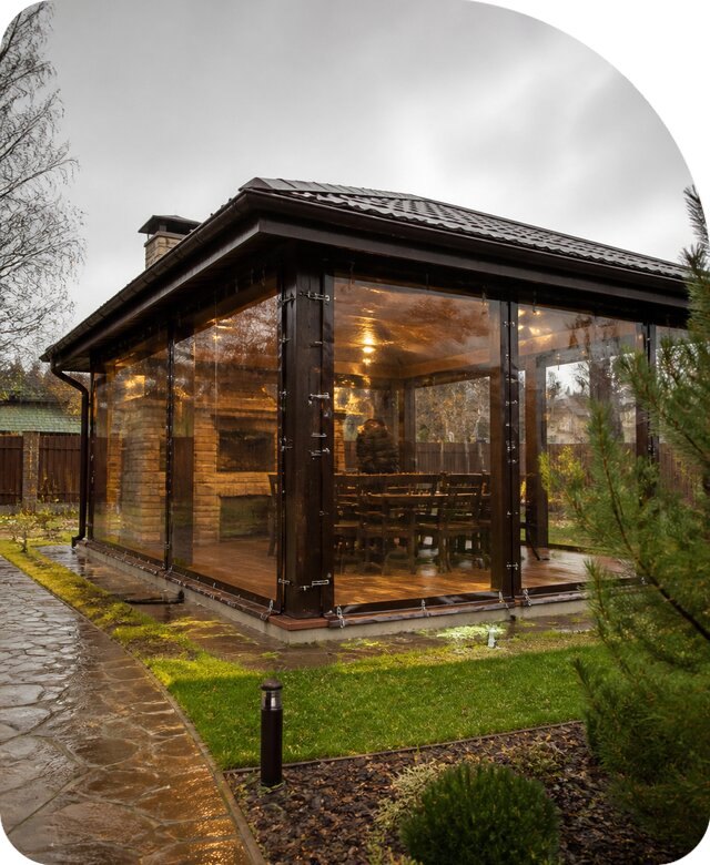 Мягкие окна для беседки в Устях-Джегуте по цене от 3037 р. | РадиДОМА-Стд